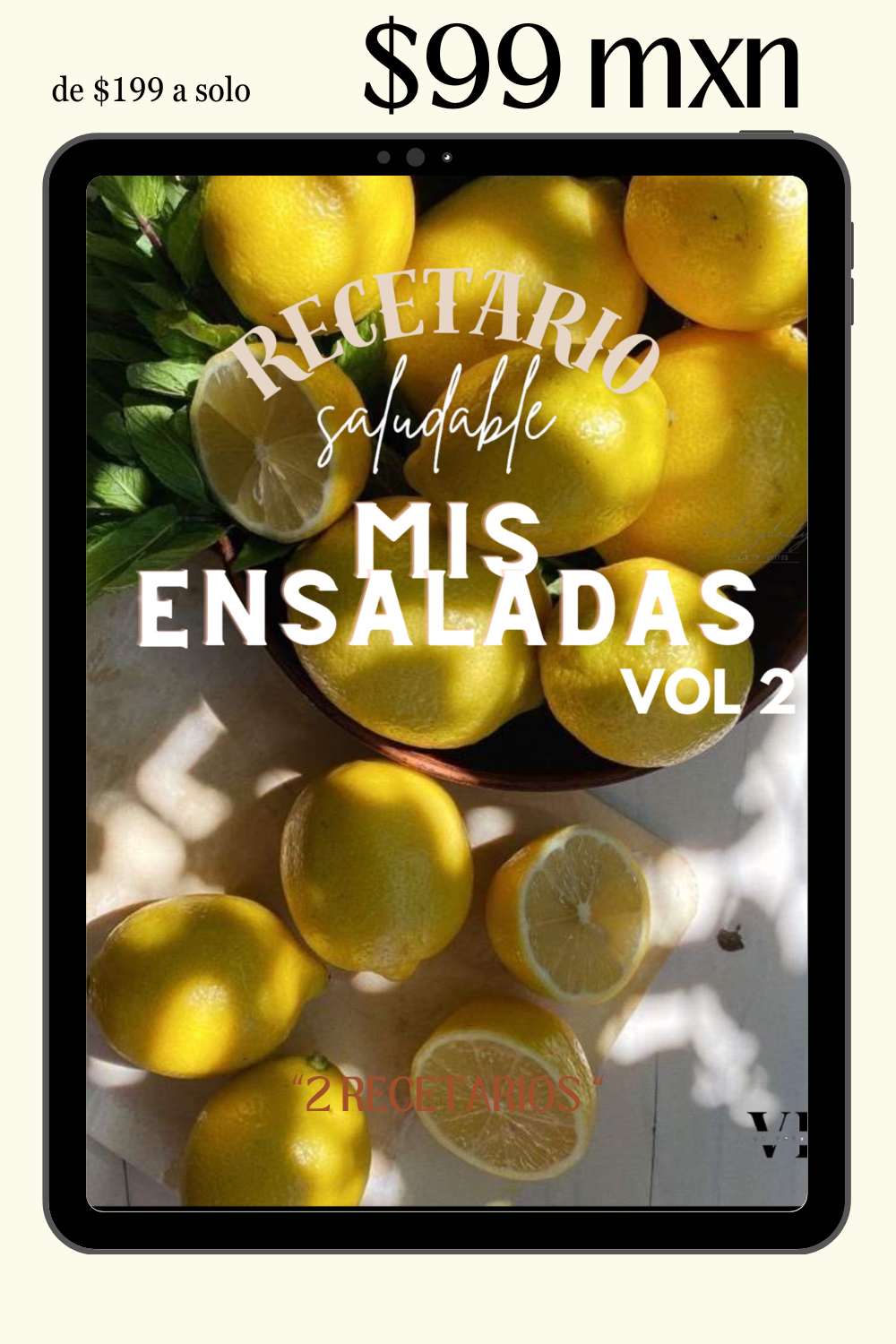 Recetario Saludable Mis Ensaladas VOL 2