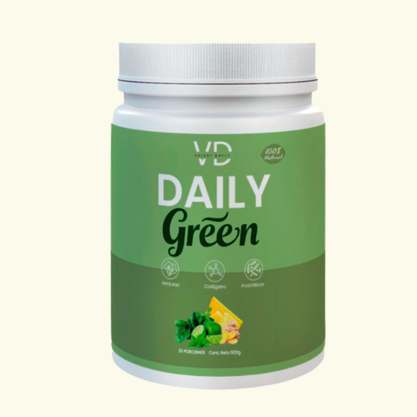 Daily Green 🍍🥒 (𝗝𝘂𝗴𝗼 𝘃𝗲𝗿𝗱𝗲 𝗲𝗻 𝗽𝗼𝗹𝘃𝗼, 𝗖𝗼𝗹𝗮𝗴𝗲𝗻𝗼 𝘆 𝗣𝗿𝗼𝗯𝗶𝗼́𝘁𝗶𝗰𝗼) 20% OFF