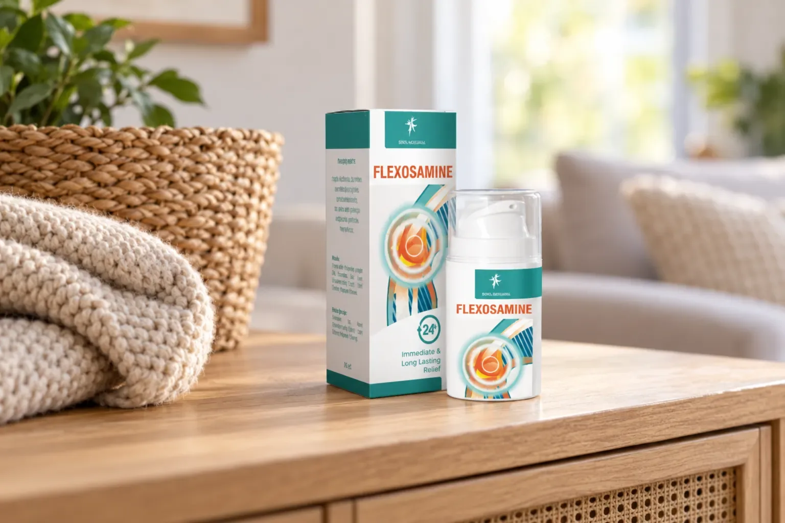 Flexosamine — el envase en el día a día