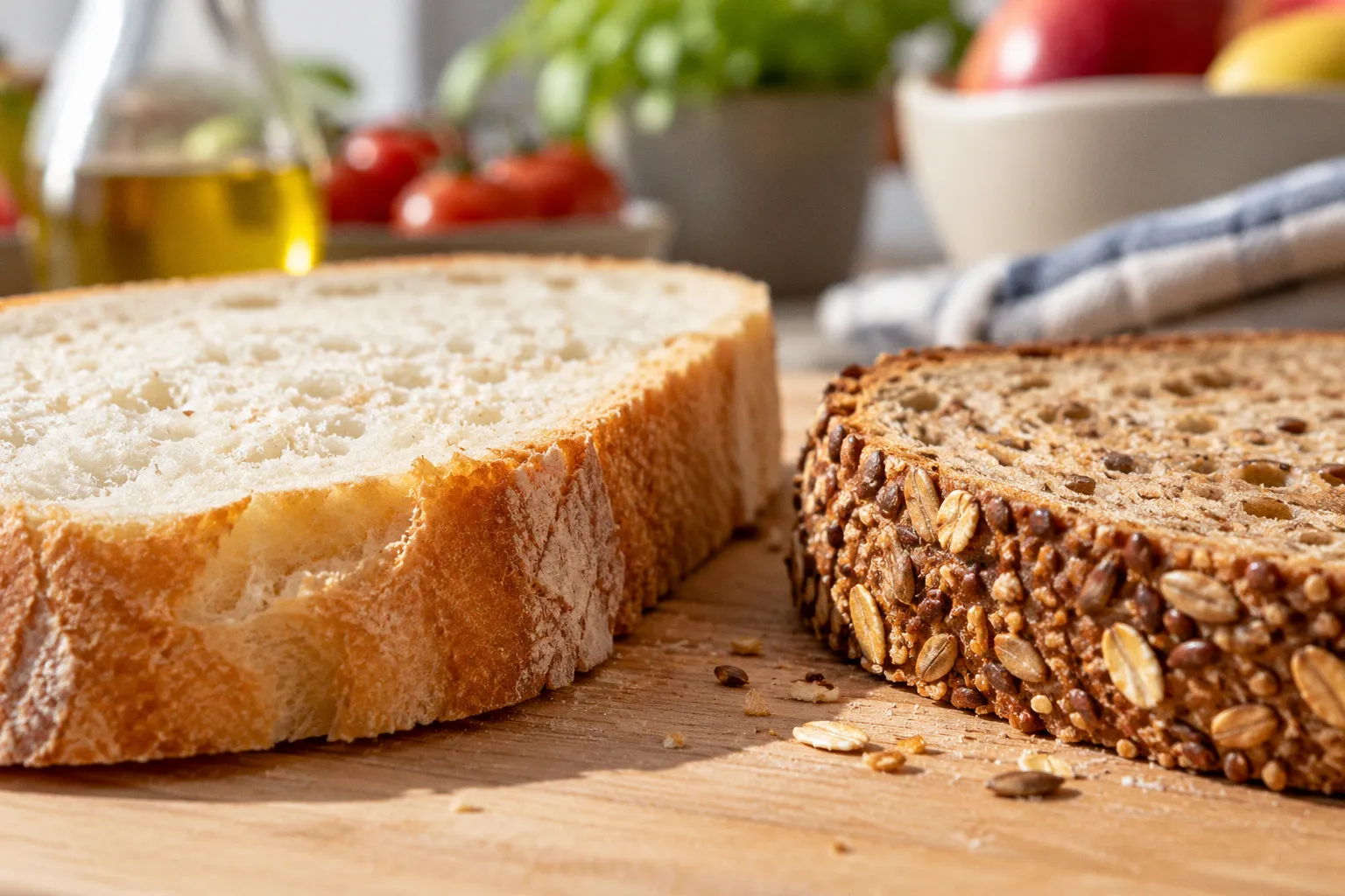 Pan integral o pan blanco: elección rápida para definir sin contar calorías