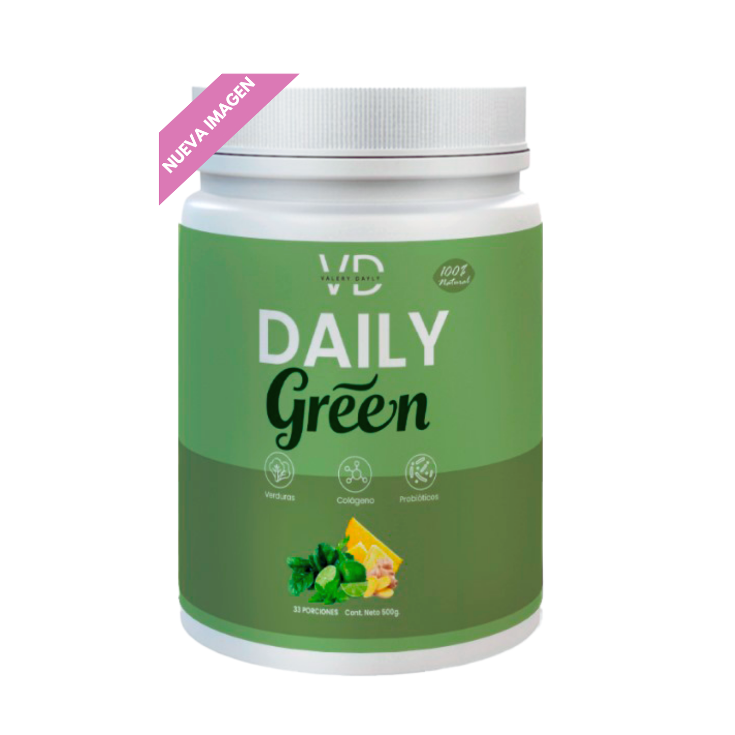 Daily Green  🍍🥒 (𝗝𝘂𝗴𝗼 𝘃𝗲𝗿𝗱𝗲 𝗲𝗻 𝗽𝗼𝗹𝘃𝗼, 𝗖𝗼𝗹𝗮𝗴𝗲𝗻𝗼 𝘆 𝗣𝗿𝗼𝗯𝗶𝗼́𝘁𝗶𝗰𝗼)