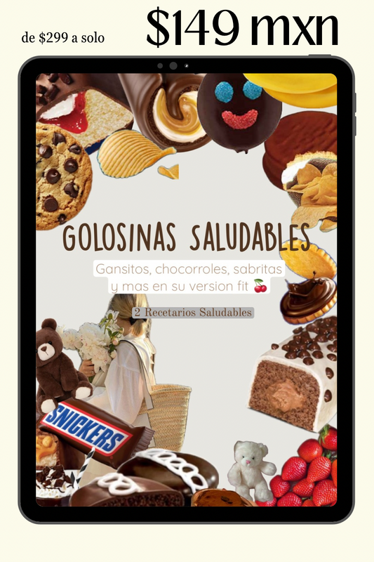 Recetarios Golosinas Saludables Vol 1 y 2